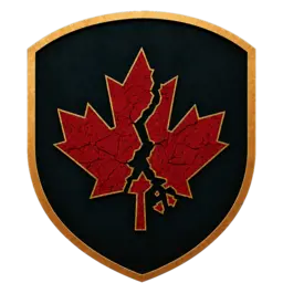 Broken maple Exiled Mounty emblem