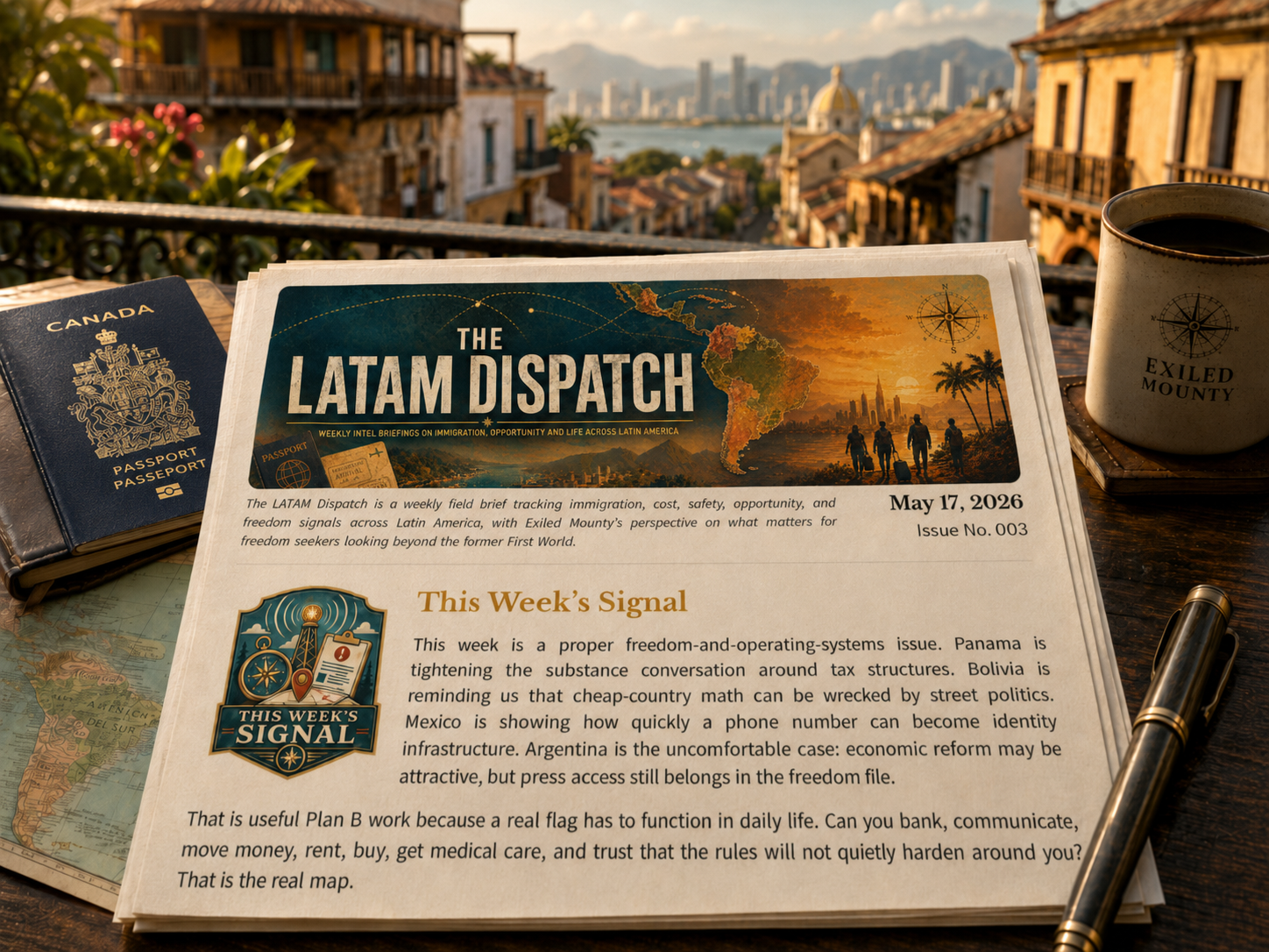 Screenshot preview of The LATAM Dispatch Issue No. 003